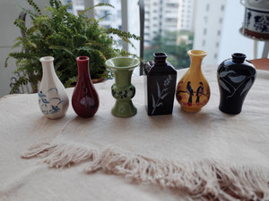西洋古董(Vintage) 日本制造中日韩名瓷器缩仿品小花瓶