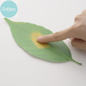 日本进口PlusD LeafTermometer变色树叶温度计创意贴纸书签礼物