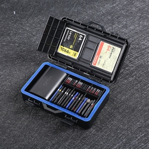 背包客BM-45多卡存储卡盒1块电池2CF卡15张SD卡27TF内存卡收纳盒