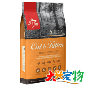 加拿大 Orijen原始猎食渴望 85%肉含量●爱猫鸡肉口味 全猫粮 1袋