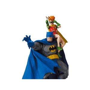 MAFEX 黑暗骑士归来 蝙蝠侠与罗宾 漫画版  DC 正版 6寸 手办模型