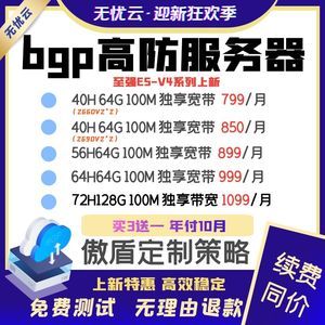 温州杭州bgp高防服务器网页建站游戏服务器大带宽独享多线微端租