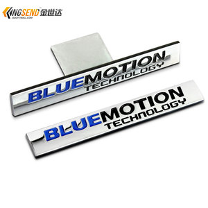 bluemotion金属车贴 新迈腾CC速腾高尔夫6 蓝驱尾标中网标尾标贴