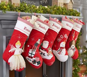 棉布款圣诞袜圣诞礼物圣诞节装饰袜子圣诞礼物袋圣诞袋
