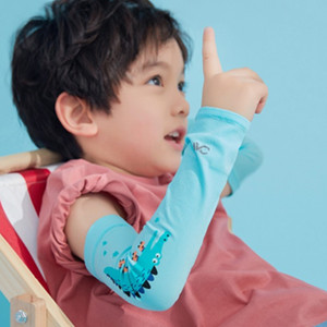 VVC儿童男女夏季宝宝冰袖卡通可爱防晒冰丝袖套遮阳防紫外线手套