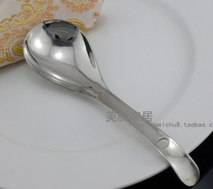 欧洲LIANYU不锈钢大菜勺饭勺大菜匙汤勺西餐餐具汤匙勺 加厚型