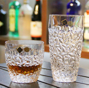 捷克BOHEMIA进口水晶玻璃威士忌洋酒杯啤酒杯果汁饮料杯花茶水杯