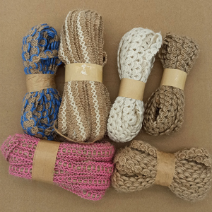 装饰麻绳手工DIY棉麻材料花边复古装修工艺品编织宽扁麻织带绳子