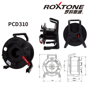 ROXTONEPCD310绕线盘音频光纤移动电缆车网线收线器塑料卷线盘