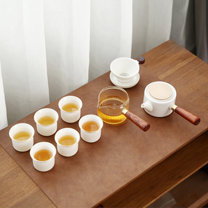 悟土 日式简约功夫茶具套装轻奢泡茶壶茶杯家用陶瓷茶器