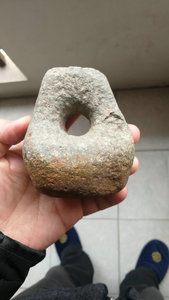 老秤砣石雕 真品古玩 民国老石头民俗收藏 包老保真