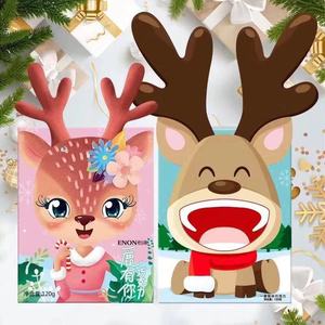 怡浓麋鹿巧克力小鹿小猪一鹿相伴有你圣诞节送礼盒黑巧克力棒棒糖