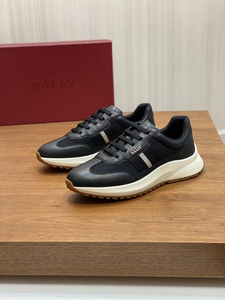 意大利代购BALLY/巴利男鞋透气厚底系带圆头休闲运动老爹鞋小白鞋