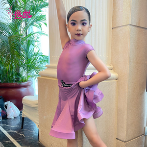 薇妮拉丁舞比赛规定服女儿童夏季新款国标舞服专业艺考演出表演服