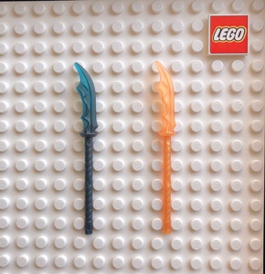 乐高LEGO 青龙偃月刀 龙刀 关刀41159pb01珍珠金色 41159pb02武器