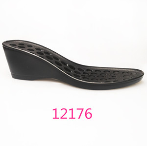 12176女士6cm坡跟圆头鞋底订做皮鞋修鞋换底材料聚氨酯鞋底1720