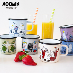 MOOMIN芬兰进口muurla搪瓷杯欧式咖啡杯可爱成人办公室水杯370ml