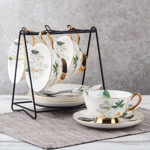 四福 欧式 小奢华陶瓷咖啡杯套装 英式下午茶茶具套装描金优雅