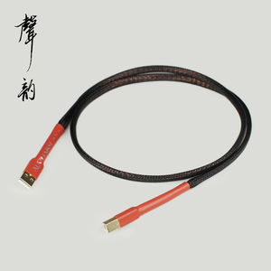 声韵纯银USB线hifi发烧级DAC解码器USB2.0声卡数据线升级线音频线