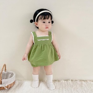 婴儿夏季纯棉套装韩版婴儿周岁衣服小女孩ins娃娃裙衫短裤两件套