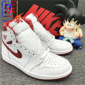 乐乐运动 Air Jordan 1 OG AJ1 乔1 元年白红 575441-555088-103