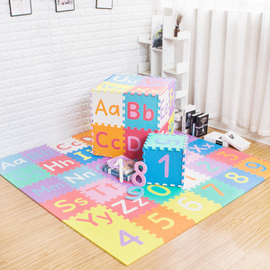 益智字母数字拼图泡沫拼接地垫家用儿童爬行垫卧室宝宝爬爬垫子