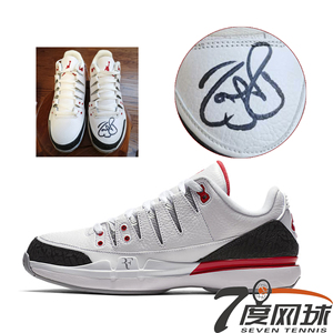 耐克NIKE男鞋 费德勒亲笔签名款乔丹联名AJ3限量纪念款网球鞋