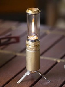 JiFengOutdoors季风复古露营灯传统老式纯铜户外氛围丁烷气灯1.0