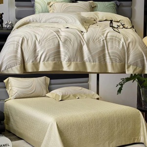 高端欧式100支纯棉夹棉床盖四件套全棉被套加厚床单床罩床上用品