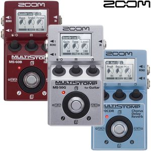 ZOOM MS-70CDR合唱延迟混响50G失真60B电吉他贝司综合单块效果器