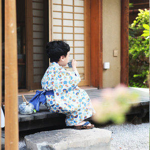 日本儿童和服浴衣男童日式浴衣正装传统小孩中国风春夏春季夏季