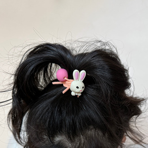 新款兔子发圈宝宝 可爱小女孩头饰发饰 儿童韩国头绳 卡通水果