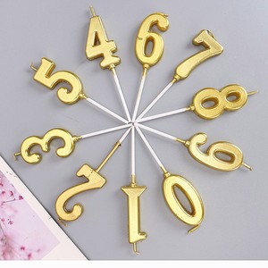 【50个】数字生日蜡烛 彩色周岁金色盒装创意儿童蛋糕装饰小蜡烛