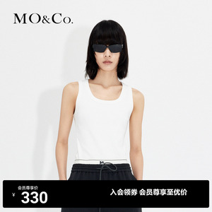 【5A抗菌】MOCO解构露肤工字背心基础黑白内搭外穿上衣摩安珂