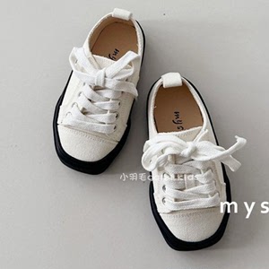 2023韩国童鞋代购MyShoes正品儿童男女孩时尚休闲百搭帆布鞋