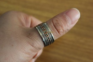 尼泊尔西藏饰品民族藏族饰品复古手工2019新款女戒指环尾戒包邮
