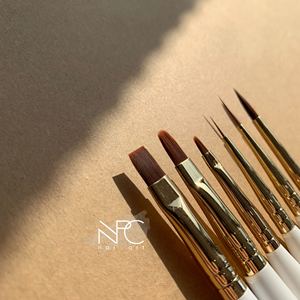 NPC严选展会原装正品 哑白杆日式美甲笔光疗拉线笔 高颜值性价比