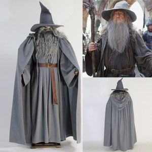 甘道夫Gandalf巫师 指环王霍比特人cosplay服装套装灰色斗篷披风