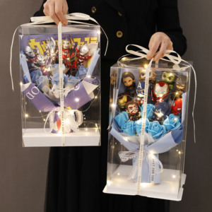 创意奥特曼花束礼盒装儿童十岁生日礼物男童男孩幼儿园送同学礼物