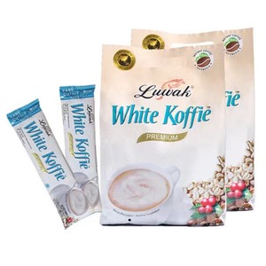 印尼原装进口Luwak3合1麝香猫屎白咖啡400g  现货包邮