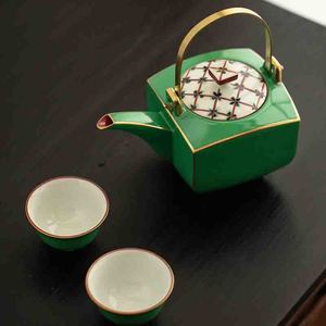 日本进口藏珍窑一壶两杯功夫茶杯轻奢家用陶瓷泡茶壶送礼茶具套装