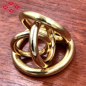 纯黄铜实心铜环无缝黄铜DIY环手工皮具吊环五金配件环圆圈精品环