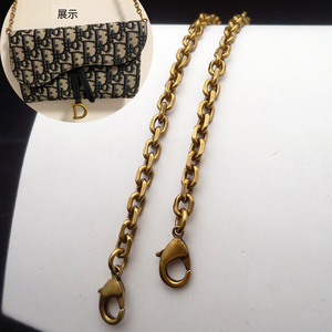 高档古金色铜链条O链子时尚女包包带金属肩带适用于迪dio包马鞍包