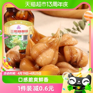 三和四美糖醋蒜糖蒜头375g腊八蒜即食下饭咸菜农家酱泡小菜酱菜