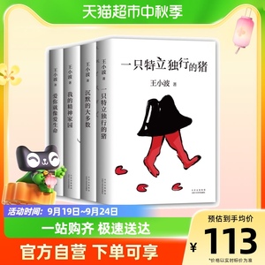 王小波杂文套装4册 一只特立独行的猪沉默的大多数爱你就像爱生命