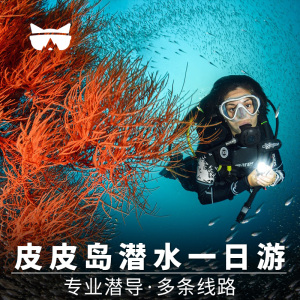 懒猫旅行 普吉岛持证潜水深潜fundive皮皮岛花岛沉船鲨鱼点