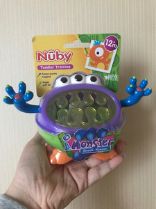 全新努比Nuby小怪兽零食碗￼  全新努比Nuby小怪兽零食
