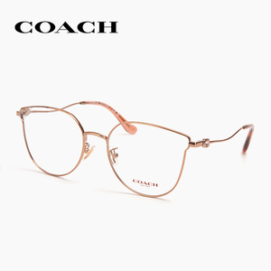 COACH蔻驰眼镜框时尚金属猫眼镂空全框女明星同款镜架HC5152BD