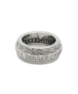 日本 North Works 一美元摩根银币 手工打造戒指 桶形指环 现货