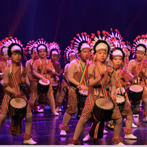 儿童疯狂原始土著人舞蹈服非洲鼓表演服幼儿野人演出服印第安服装